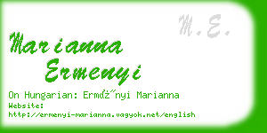 marianna ermenyi business card